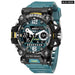 Men 50m Waterproof Sports Military Digital 8072 Dual