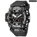 Men 50m Waterproof Sports Military Digital 8072 Dual