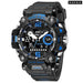Men 50m Waterproof Sports Military Digital 8072 Dual