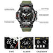 Men 50m Waterproof Sports Military Digital 8072 Dual