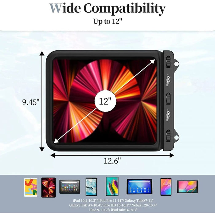 Waterproof Tablet Case 12 Inch for Ipad Pro 11galaxy Tab