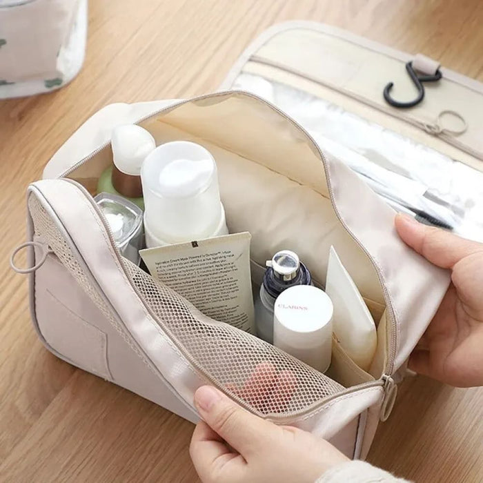 Waterproof Travel Toiletry Bag With Mesh Pockets