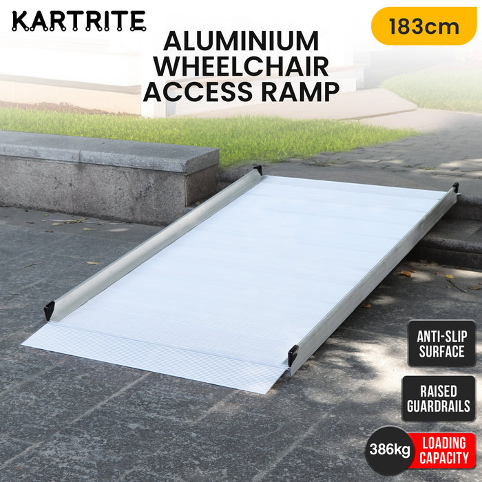 6Ft Portable Aluminium Mobility Threshold Access Wheelchair Ramp
