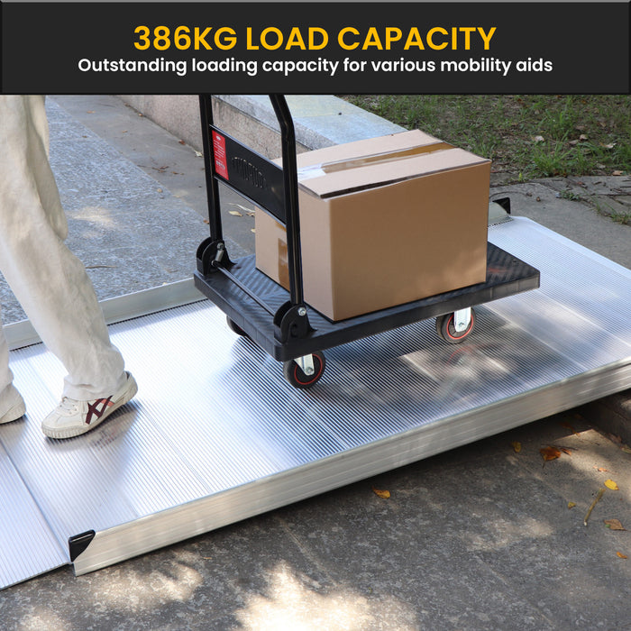 6Ft Portable Aluminium Mobility Threshold Access Wheelchair Ramp