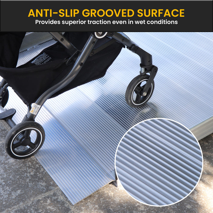 6Ft Portable Aluminium Mobility Threshold Access Wheelchair Ramp