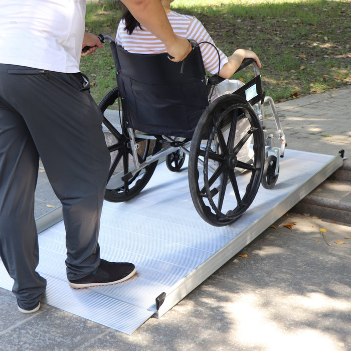 6Ft Portable Aluminium Mobility Threshold Access Wheelchair Ramp