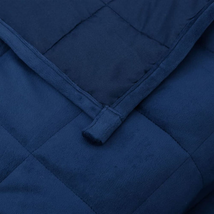 Weighted Blanket Blue 120x180 Cm 9 Kg Fabric Tpbink