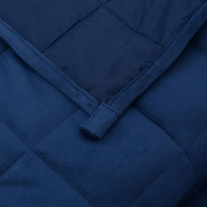 Weighted Blanket Blue 150x200 Cm 7 Kg Fabric Tpbikx