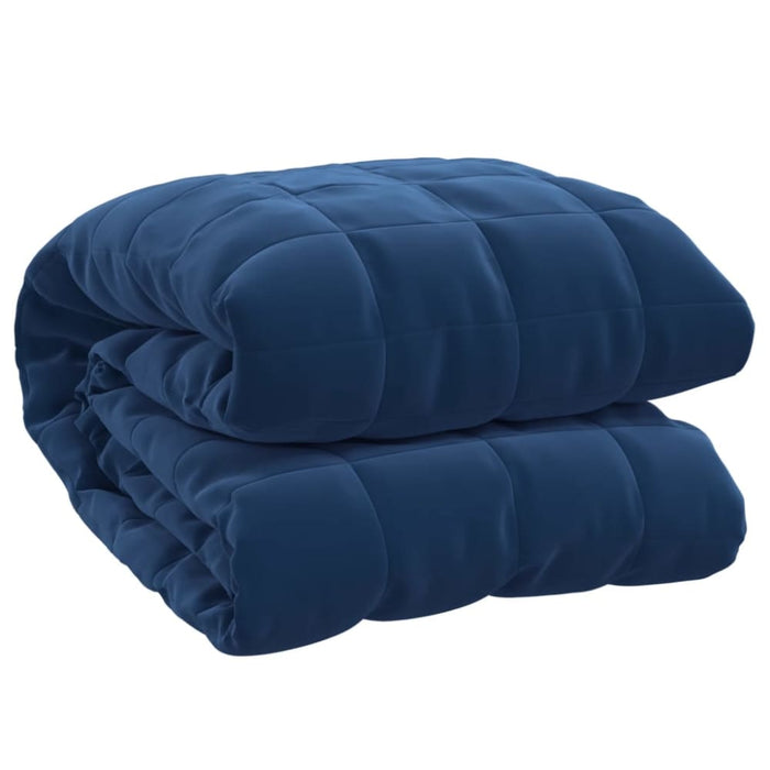 Weighted Blanket Blue 150x200 Cm 7 Kg Fabric Tpbikx
