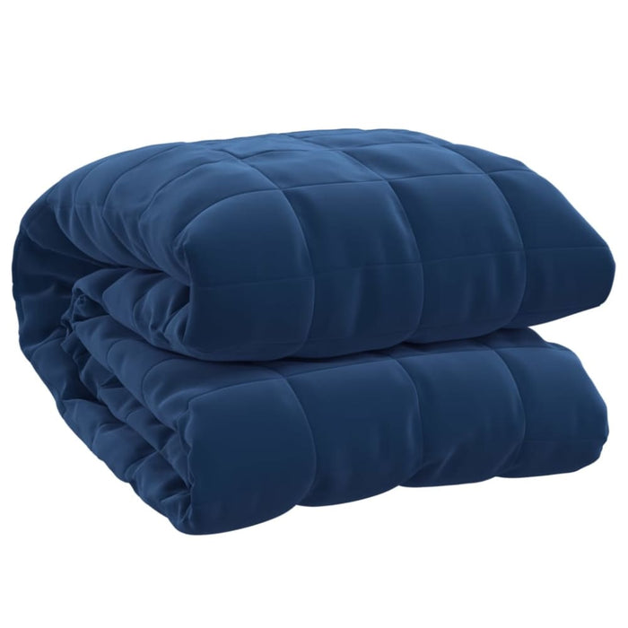 Weighted Blanket Blue 152x203 Cm 7 Kg Fabric Topanpp