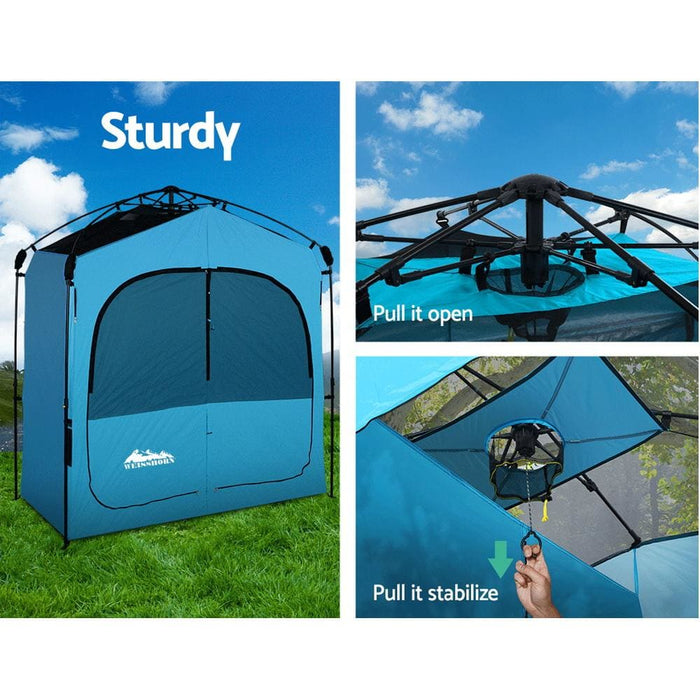 Weisshorn Pop Up Camping Shower Tent Portable Toilet