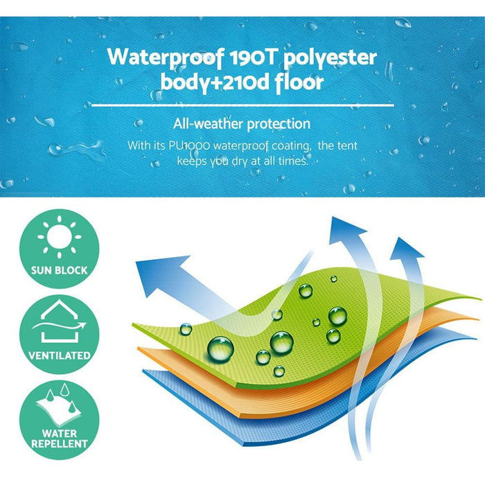 Weisshorn Pop Up Camping Shower Tent Portable Toilet