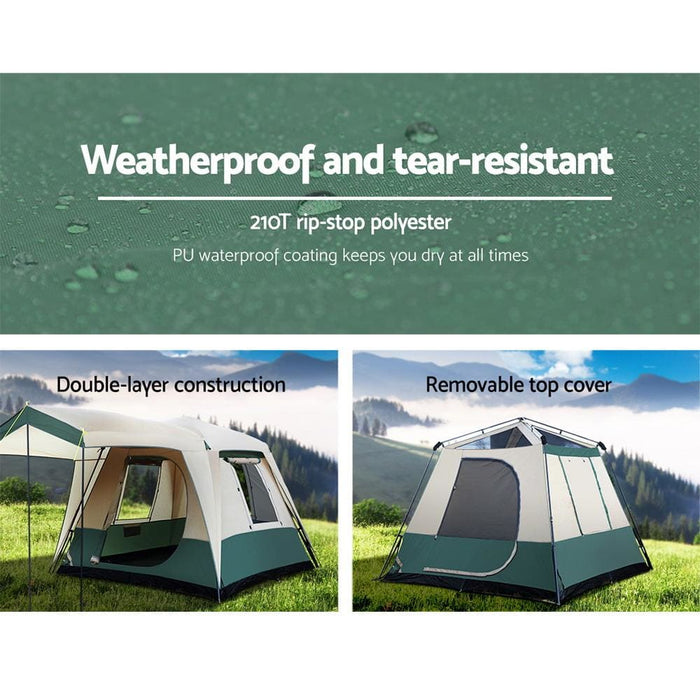 Weisshorn Instant Up Camping Tent 4 Person Pop Tents Family