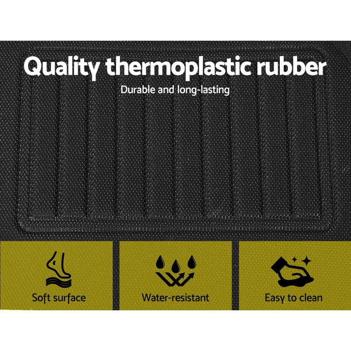 Weisshorn Car Rubber Floor Mats Front and Rear Fits Tesla