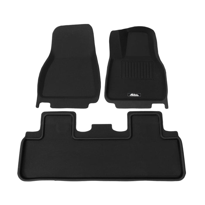Weisshorn Car Rubber Floor Mats Front and Rear Fits Tesla