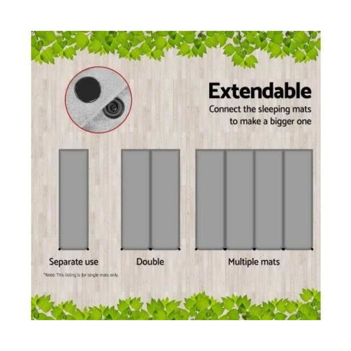 Weisshorn Single Size Self Inflating Matress - Grey