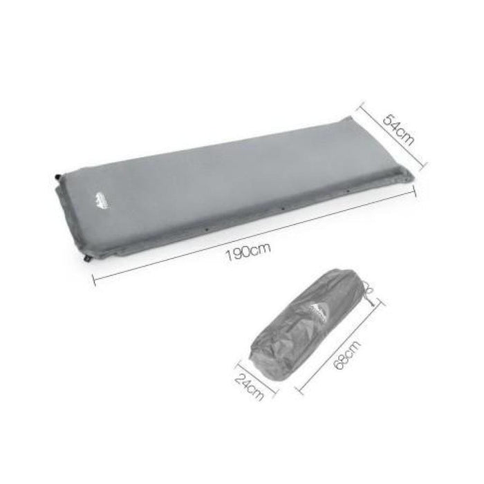 Weisshorn Single Size Self Inflating Matress - Grey