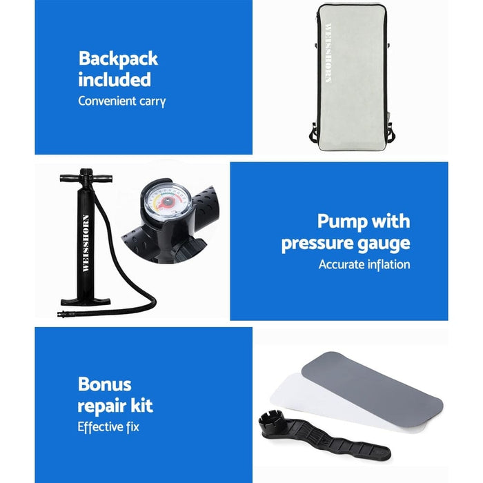 Weisshorn Stand Up Paddle Board Inflatable 11ft Sup