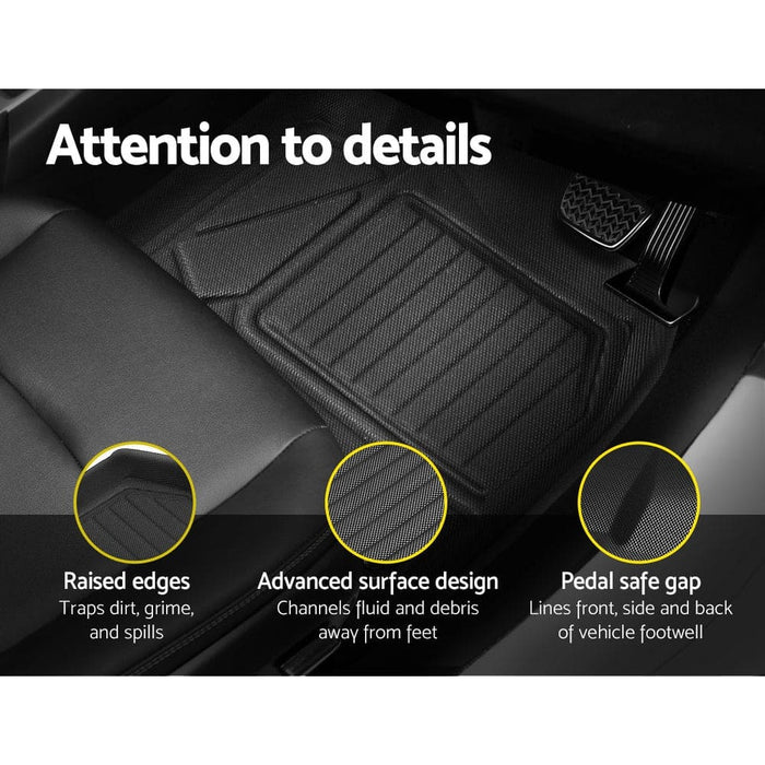 Weisshorn Toyota Rav4 Car Rubber Floor Mats Front & Rear
