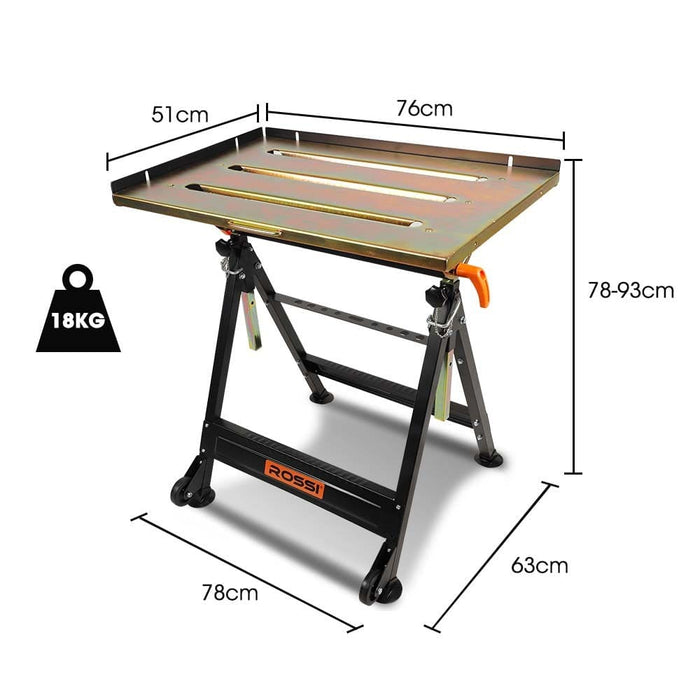 Welding Table 150kg Capacity Height And Angle Adjustable