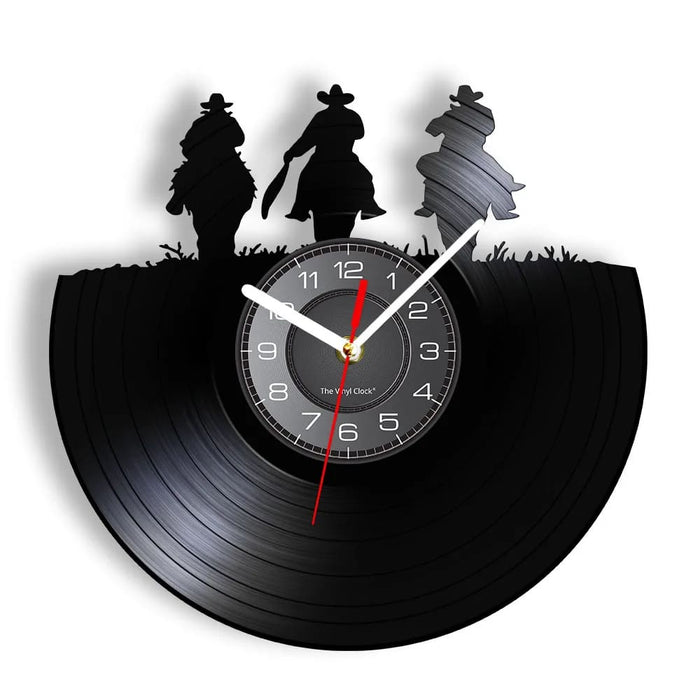 Western Horse Vinyl Record Wall Clock