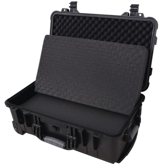 Wheel - equipped Tool Equipment Case With Pick & Pluck