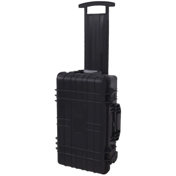 Wheel - equipped Tool Equipment Case With Pick & Pluck
