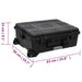 Wheeled Flight Case Black 63x50x23 Cm Pp Ponbb