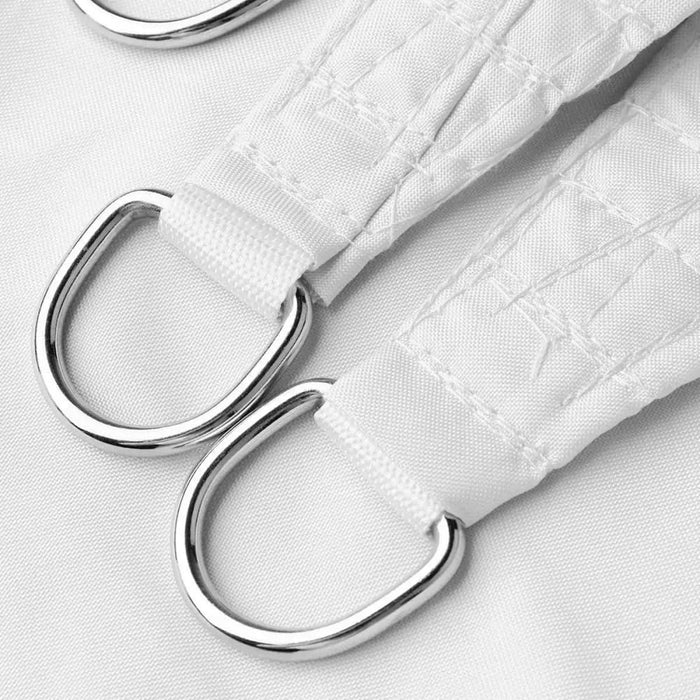 White 420d Waterproof Polyester Square Rectangle Shade Sail