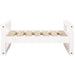 Dog Bed White 65.5x50.5x28 Cm Solid Pine Wood Nxoait