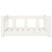 Dog Bed White 65.5x50.5x28 Cm Solid Wood Pine Nxbonn