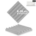 White Acoustic Foam Panels 6 - 24 Pcs Soundproofing Sound