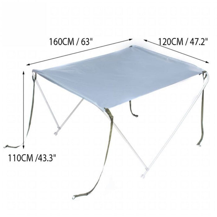 White Boat Foldable Anti-uv Tent Sunshade Awning Bimini Top