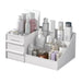 White Drawer Makeup Storage Box Perfect for Dorms