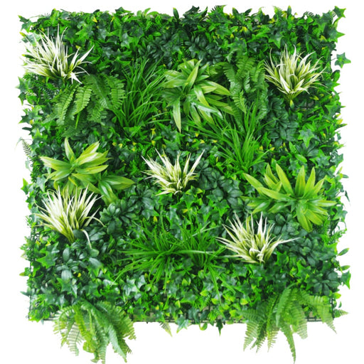 White Grassy Greenery Vertical Garden Green Wall Uv