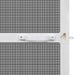 White Hinged Insect Screen for Doors 120 x 240 Cm Oaoplp