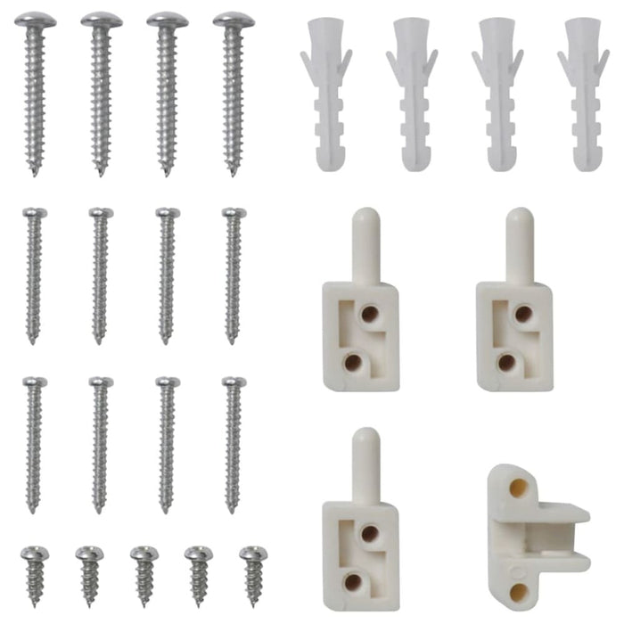 White Hinged Insect Screen for Doors 120 x 240 Cm Oaoplp