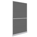White Hinged Insect Screen for Doors 120 x 240 Cm Oaoplp