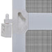 White Hinged Insect Screen for Doors 120 x 240 Cm Oaoplp