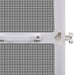 White Hinged Insect Screen for Doors 120 x 240 Cm Oaoplp