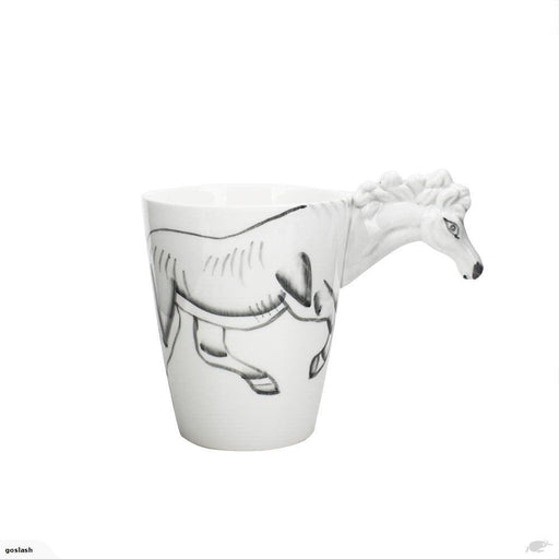 White Horse Ceramic Cup