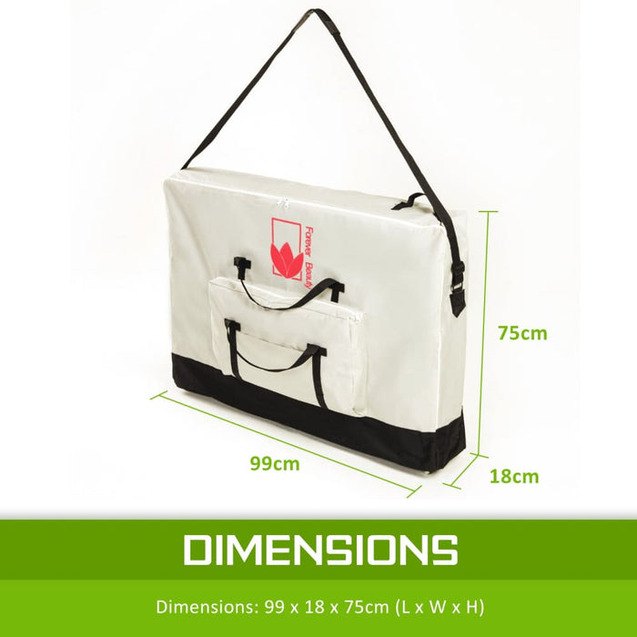 Nz Local Stock-white Massage Table Bed Delux Carry Bag