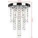 White Metal Ceiling Lamp with Crystal Beads Xaotnx