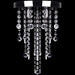 White Metal Ceiling Lamp with Crystal Beads Xaotnx