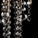 White Metal Ceiling Lamp with Crystal Beads Xaotnx
