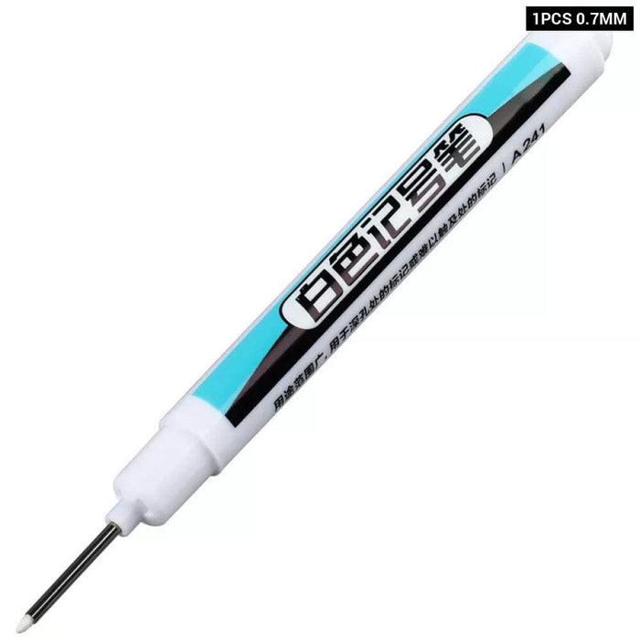 White Permanent Paint Pen Set for Multiple Surfaces 0.7mm