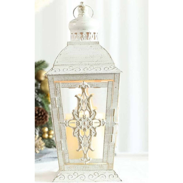 White Retro Candle Holder Decorative Lantern For Weddings