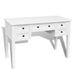 White Writing Desk with 5 Drawers Xaoptt