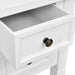 White Writing Desk with 5 Drawers Xaoptt