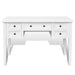 White Writing Desk with 5 Drawers Xaoptt